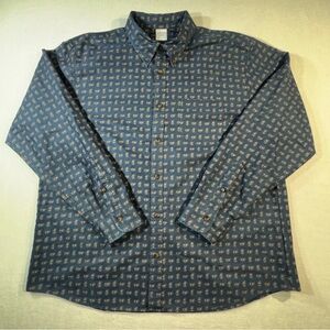 Brooks Brothers Friday Shirt in Navy Oxford Paisley